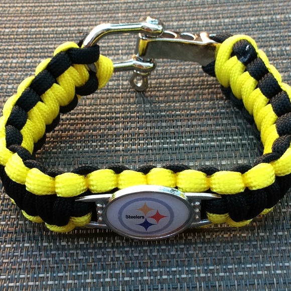 Other - New!  Men's parachute cord Steelers Bracelet
